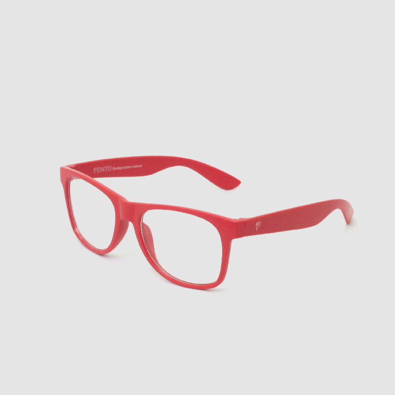 Wayfarer Wheat Eyeglasses - Red